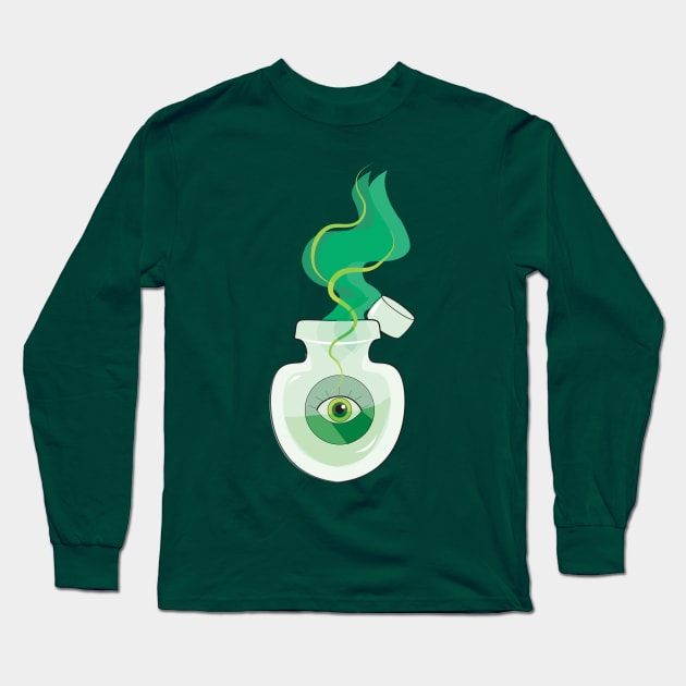 Magical Green Eye Long Sleeve T-Shirt by emma17